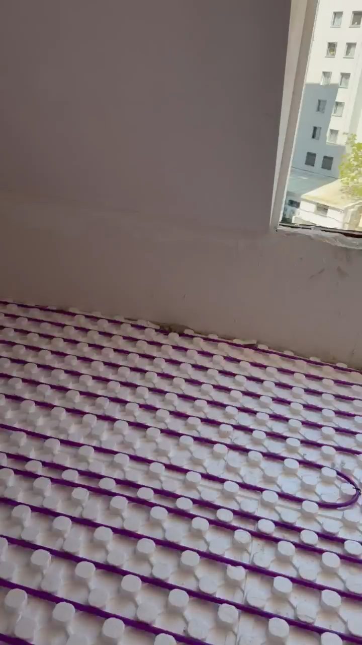 Yerden ısıtma boru döşemesi